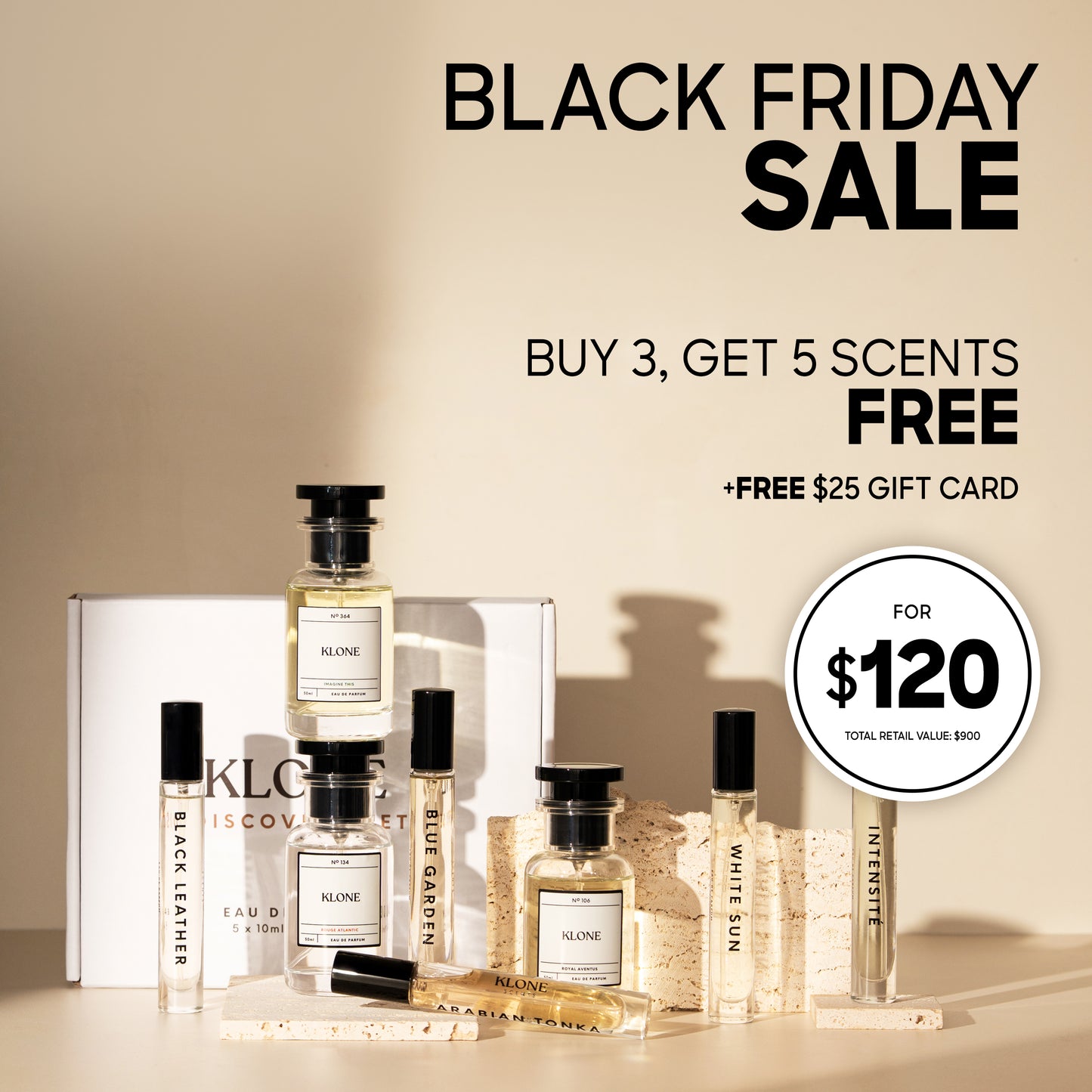 Black Friday Bundle - Buy 3 Get 5 Free Scents + Free $25 Gift Card